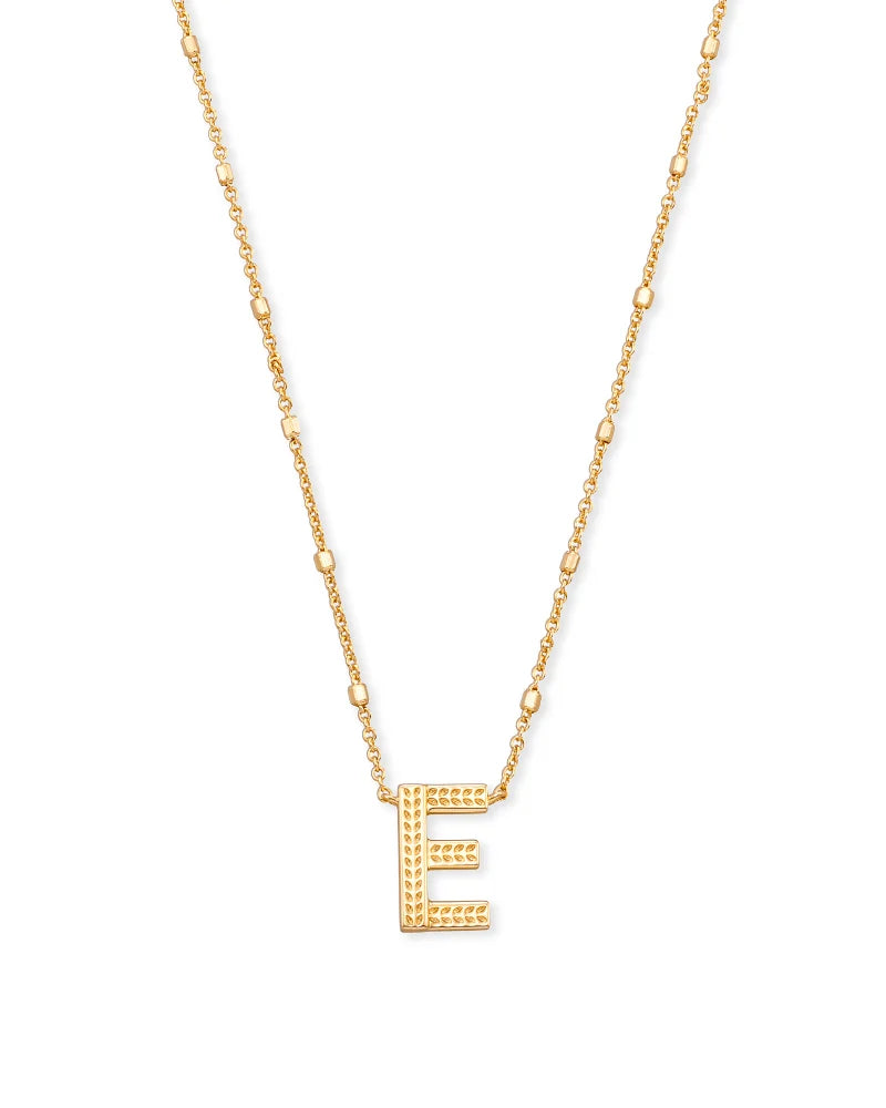 Kendra Scott Letter Pendant Necklace in Gold