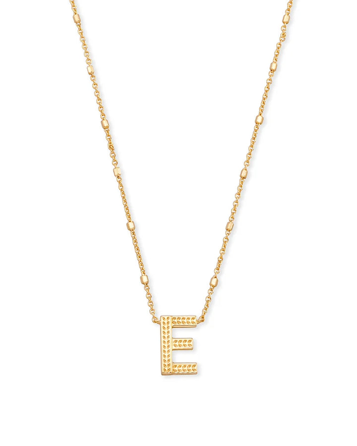 Kendra Scott Letter Pendant Necklace in Gold