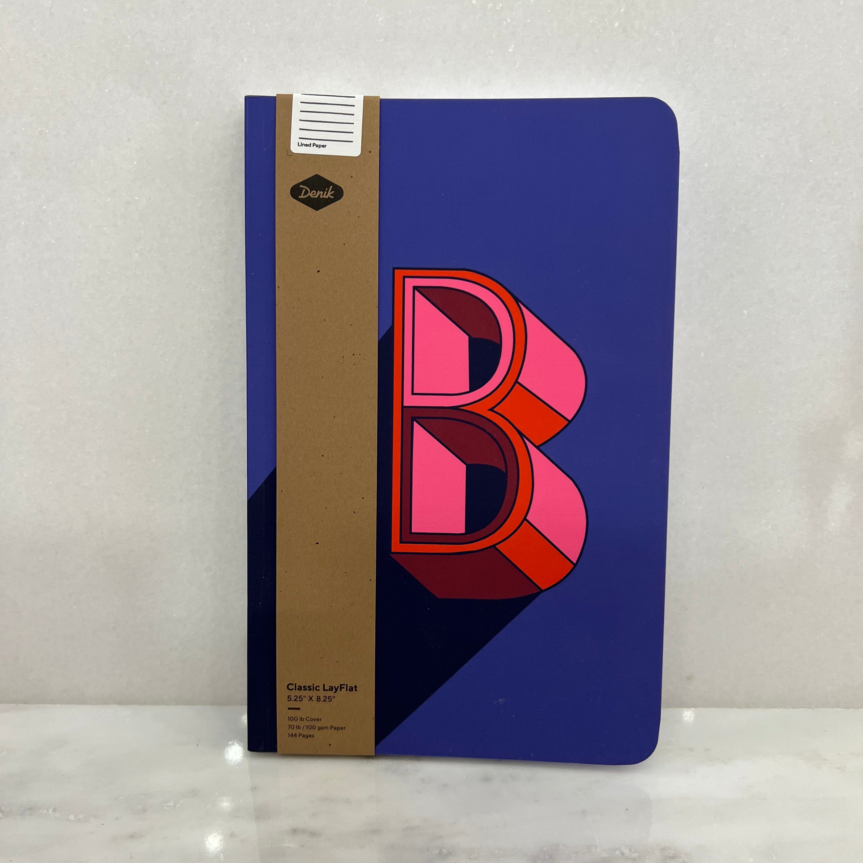 Denik "B" blue cover classic layflat notebook