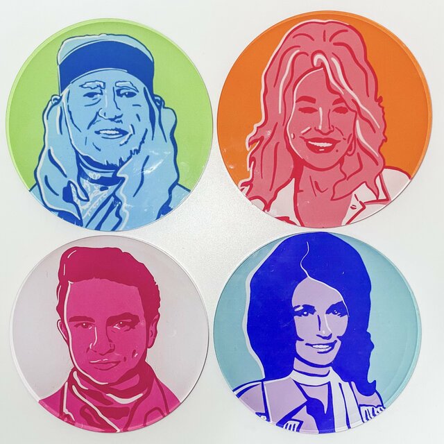 Country Legends Coaster Set