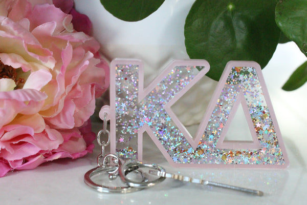 Glitter Sorority Keychain