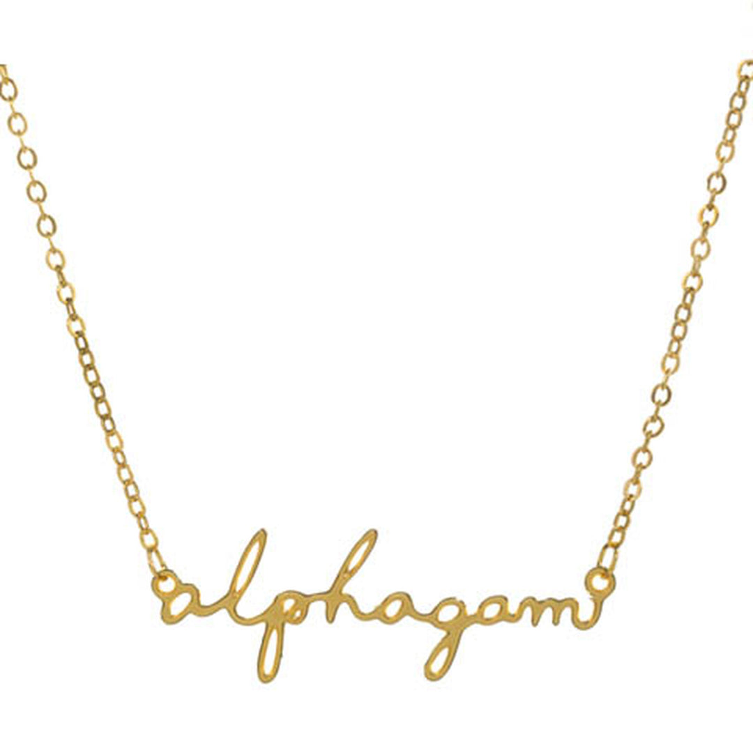 Sorority Script Necklaces