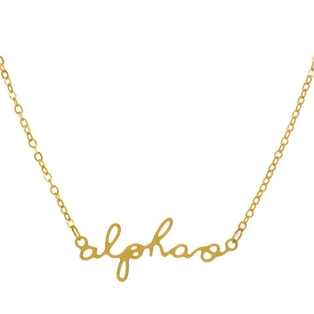 Sorority Script Necklaces