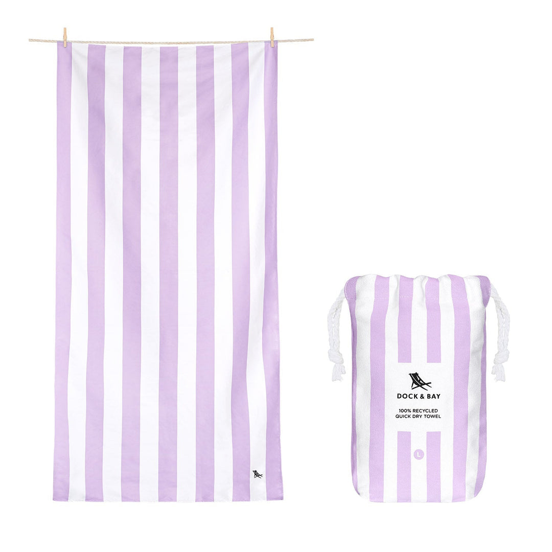 Dock & Bay Lombok Lilac Extra Large Cabana Quick Dry Towel