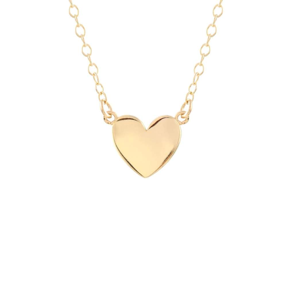 Kris Nations Solid Heart Charm Necklace