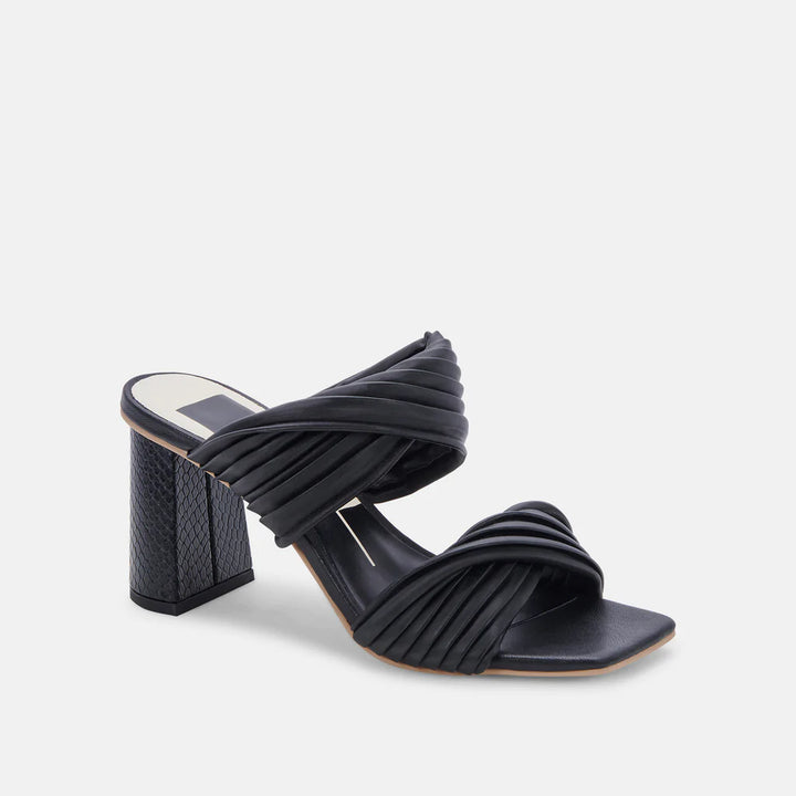 PILTON HEELS IN BLACK STELLA