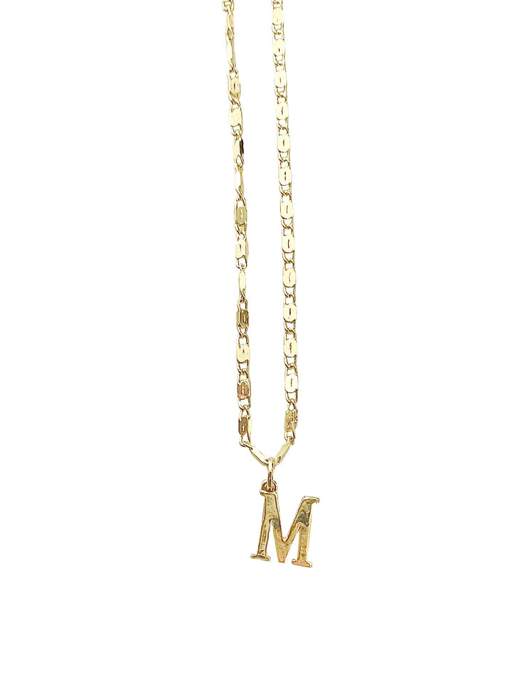 Gemelli Solid Initial Necklace