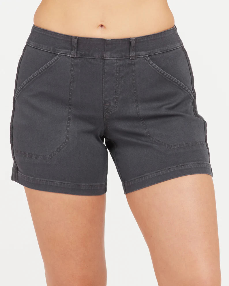 Spanx Stretch Twill Shorts, 6"