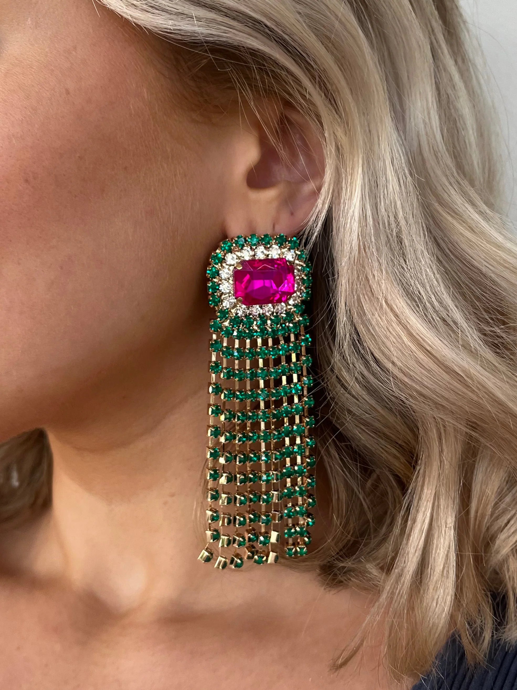 Extravagant Crystal Drop Earrings