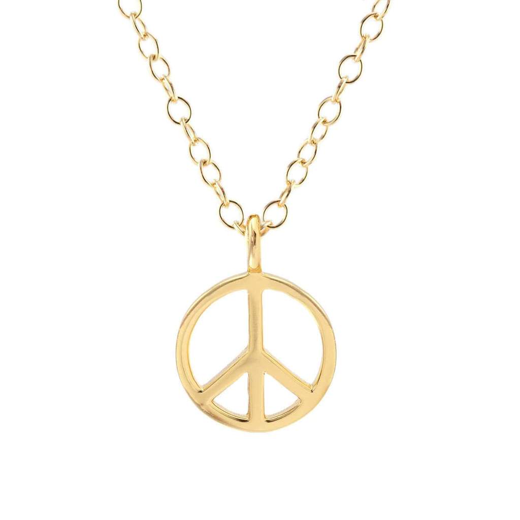 Kris Nations Peace Sign Charm Necklace