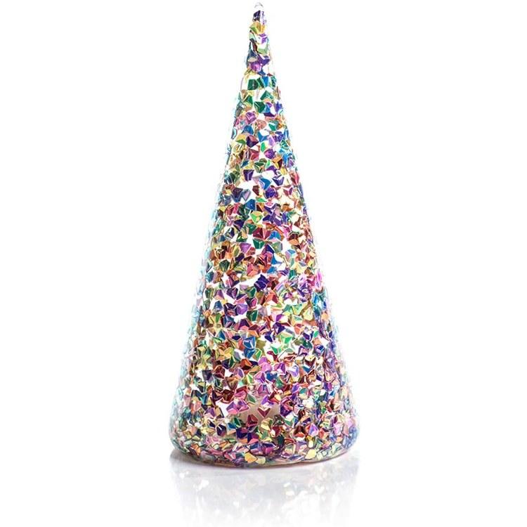 Zodax LED Multicolor Sequin Tree 8"