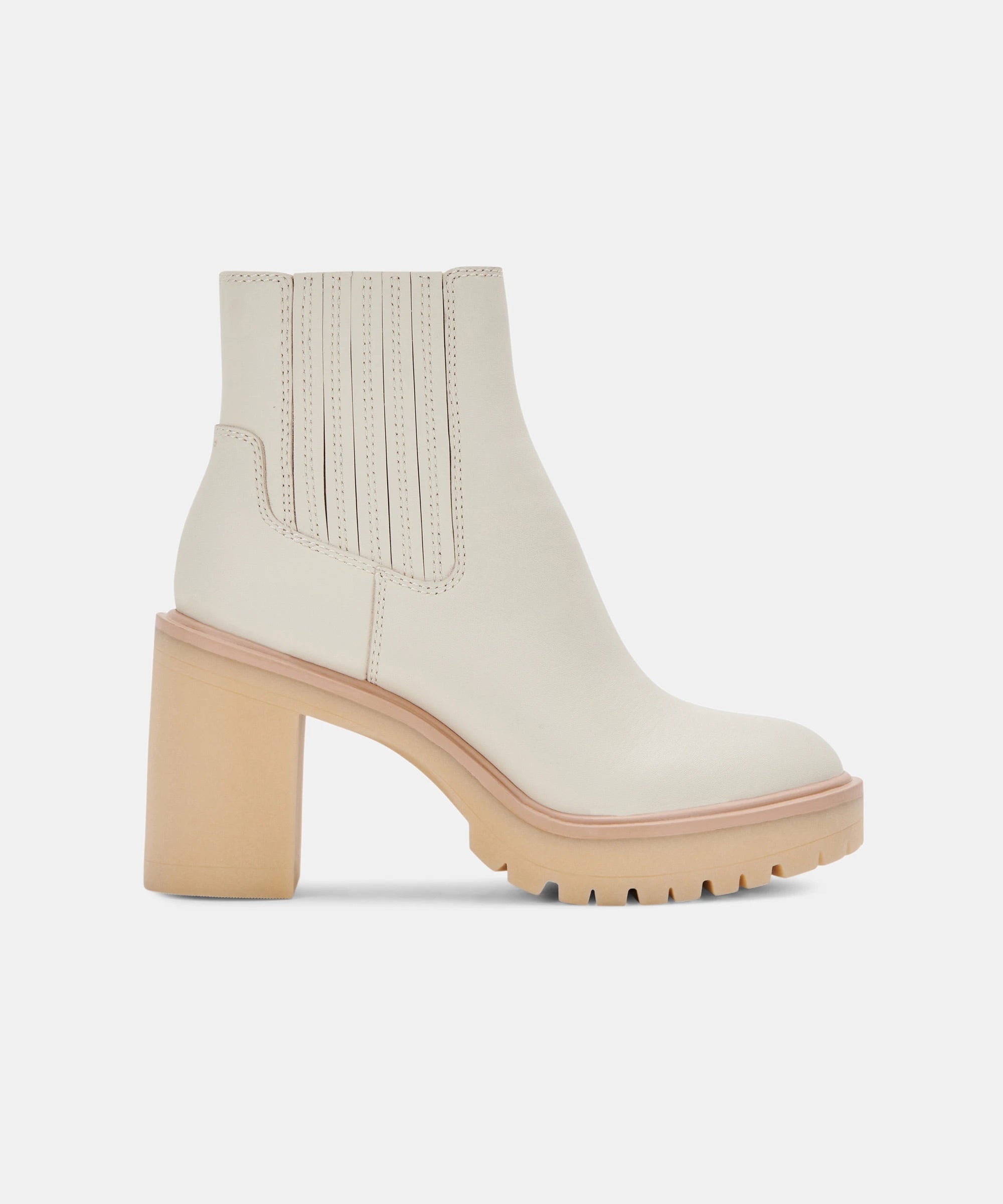Caster H2O Booties in Ivory Leather - Glow