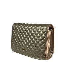 GETAWAY TOILETRY CASE - GOLD QUILTED