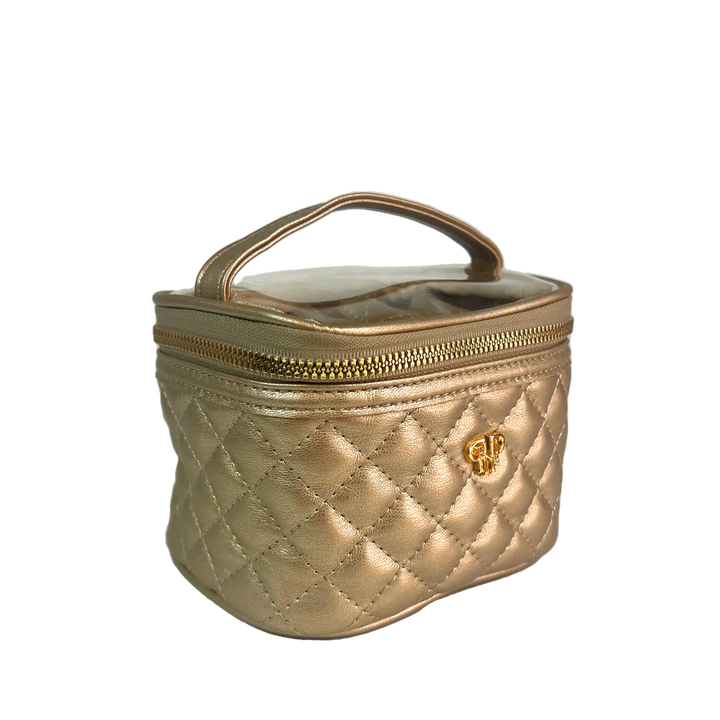 GETAWAY JEWELRY CASE - GOLD QUILTED