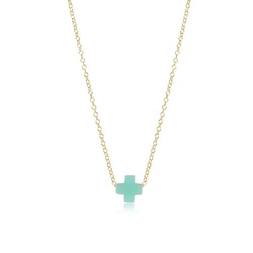 Enewton Signature Small Cross 16" Gold Necklace