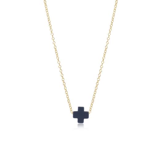 Enewton Signature Small Cross 16" Gold Necklace