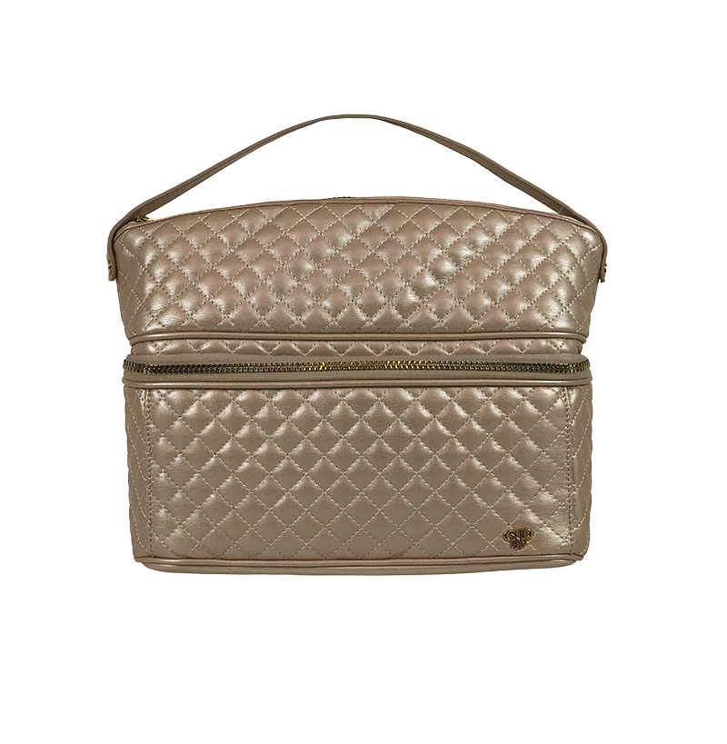 STYLIST TRAVEL BAG - GOLD QUILTED