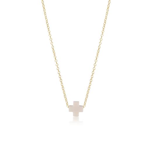 Enewton Signature Small Cross 16" Gold Necklace